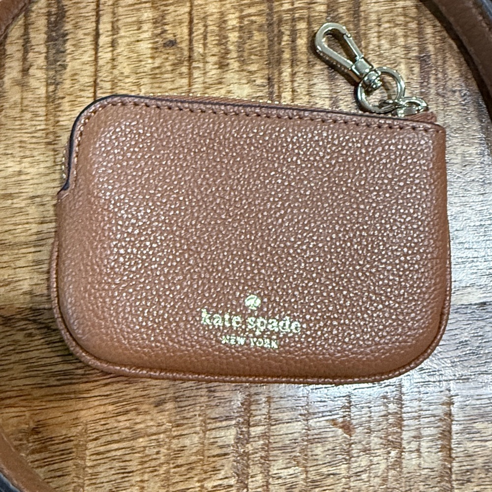 Kate Spade New York Leila Triple Gusset Crossbody Brown Bag - Picture 9 of 14